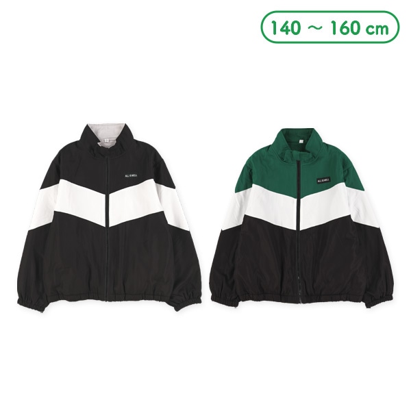 裏フリース配色切り替えジャケット
