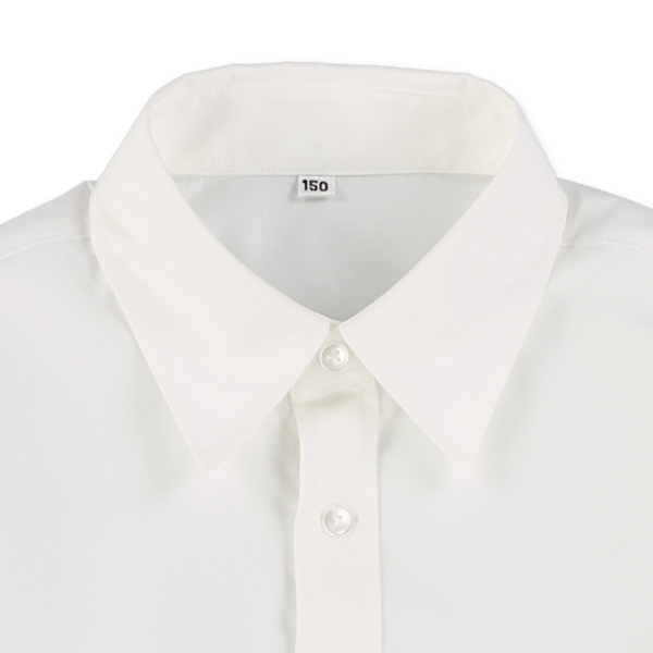 ブロード無地フォーマル長袖シャツ