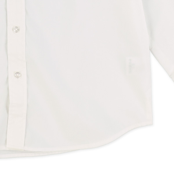 ブロード無地フォーマル長袖シャツ