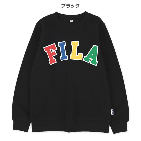 FILA）裏起毛ロゴプリントトレーナー