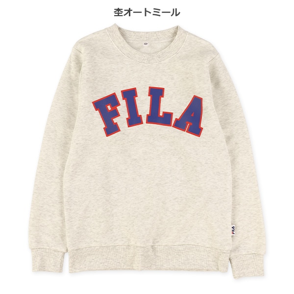 FILA）裏起毛ロゴプリントトレーナー