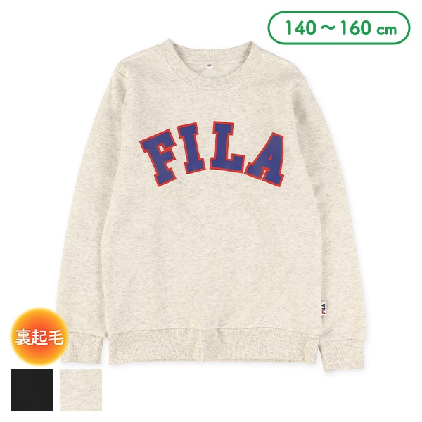 FILA）裏起毛ロゴプリントトレーナー