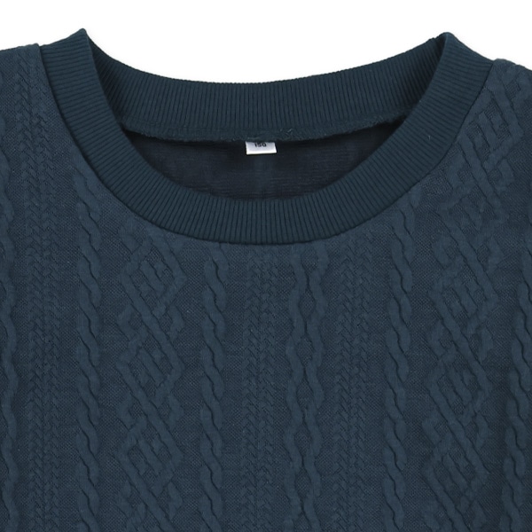 レイヤード風ジャガードトレーナー