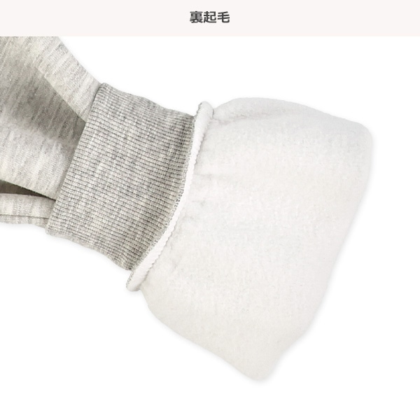 裏起毛ロゴ前後プリントトレーナー