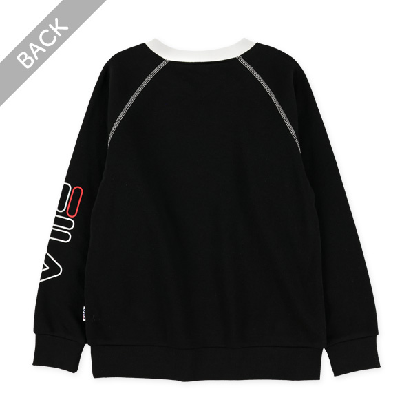 FILA）裏起毛ロゴプリントトレーナー