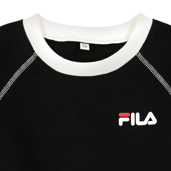 FILA）裏起毛ロゴプリントトレーナー
