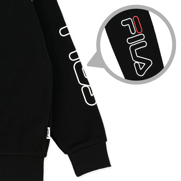FILA）裏起毛ロゴプリントトレーナー