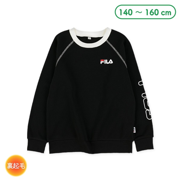 FILA）裏起毛ロゴプリントトレーナー