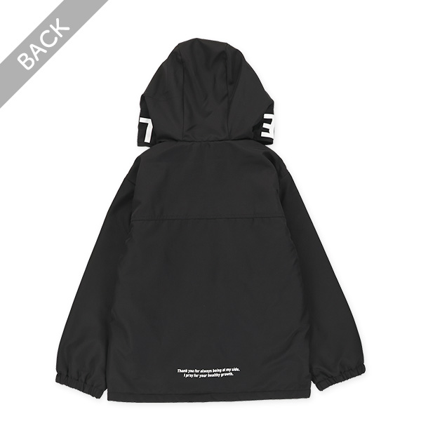 裏フリースフードロゴジャケット