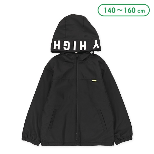 裏フリースフードロゴジャケット