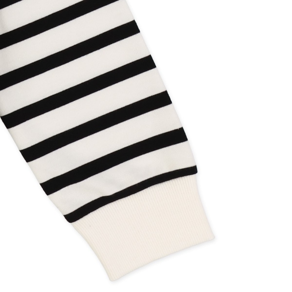 ミニ裏毛ボーダー薄手トレーナー