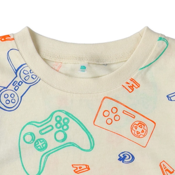 ゲーム総柄長袖Tシャツ
