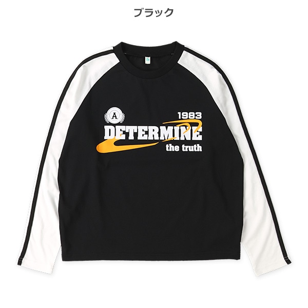 ラグラン袖テープ長袖Tシャツ