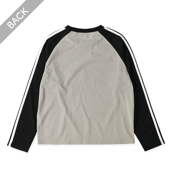 ラグラン袖テープ長袖Tシャツ