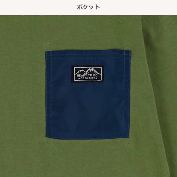 チケット付きポケット長袖Tシャツ