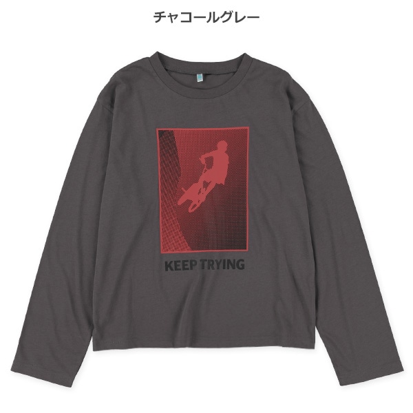 スポーツドットグラデーション長袖Tシャツ