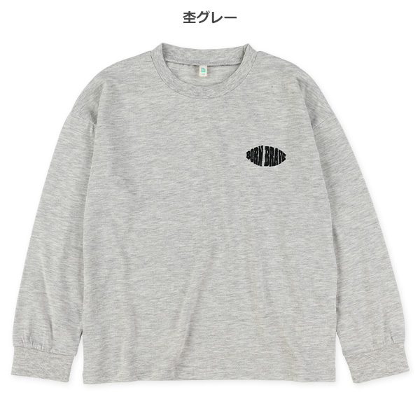 ロゴ刺繍長袖Tシャツ