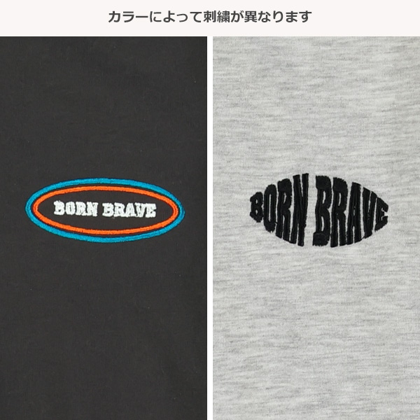 ロゴ刺繍長袖Tシャツ