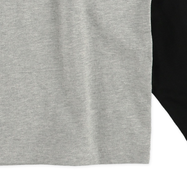 袖ライン発泡ワイド長袖Tシャツ