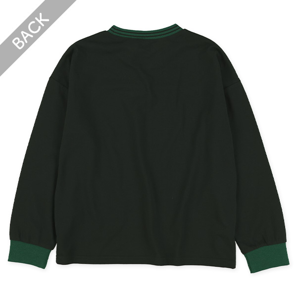 ナンバープリント切り替え長袖Tシャツ