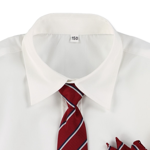 ネクタイ・チーフ付きフォーマル長袖シャツ