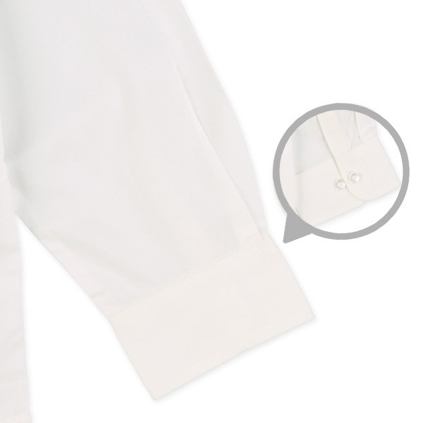 ネクタイ・チーフ付きフォーマル長袖シャツ