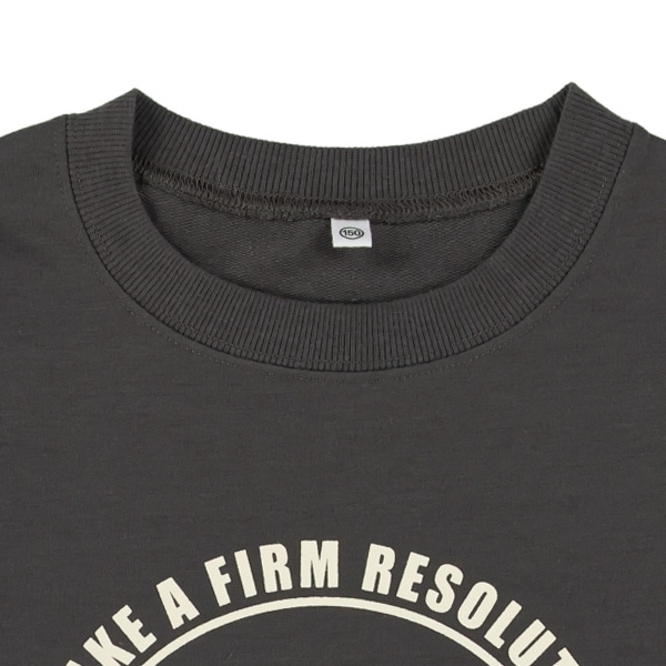 裏毛サガラ胸ロゴレイヤード風長袖Tシャツ