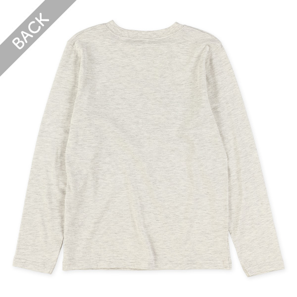 山柄長袖Tシャツ