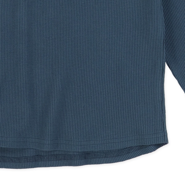 ワッフル袖リブ長袖Tシャツ