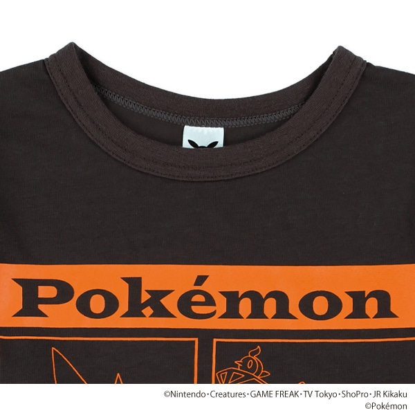 単色プリント長袖Tシャツ（ポケモン）