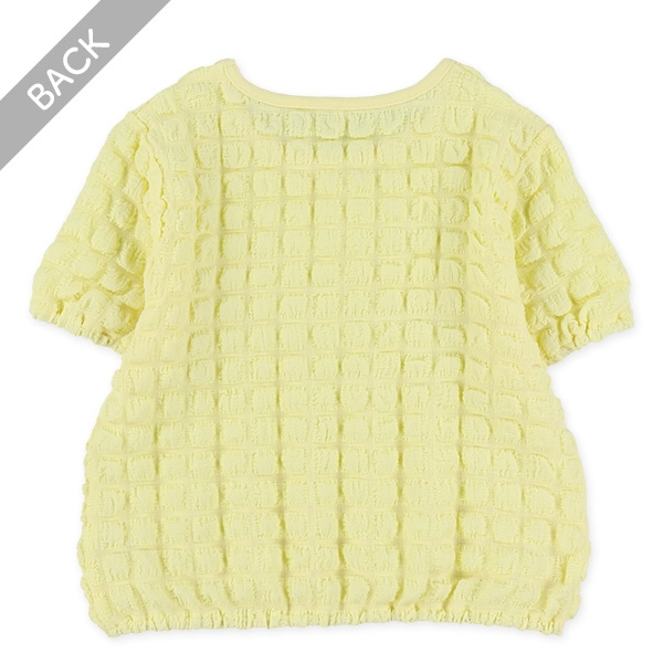 ポップコーン半袖ブラウス