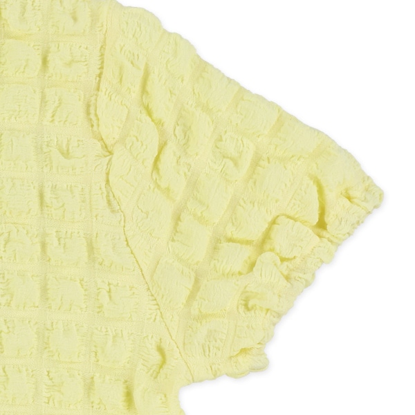 ポップコーン半袖ブラウス