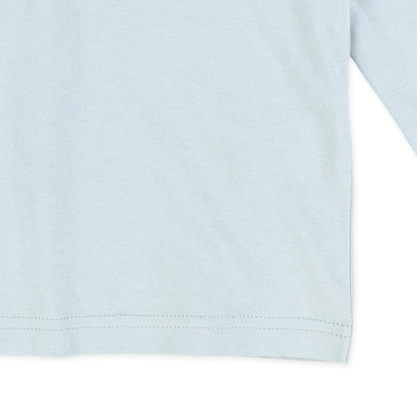 転写プリント胸ロゴ長袖Tシャツ