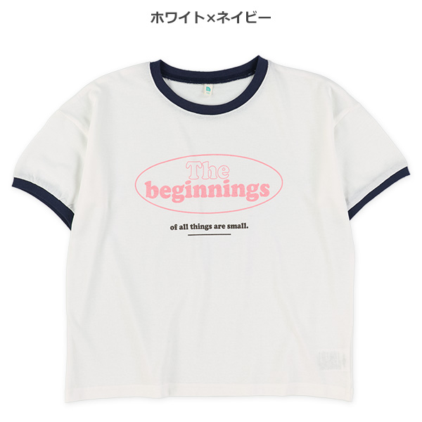 胸ロゴリンガー半袖Tシャツ