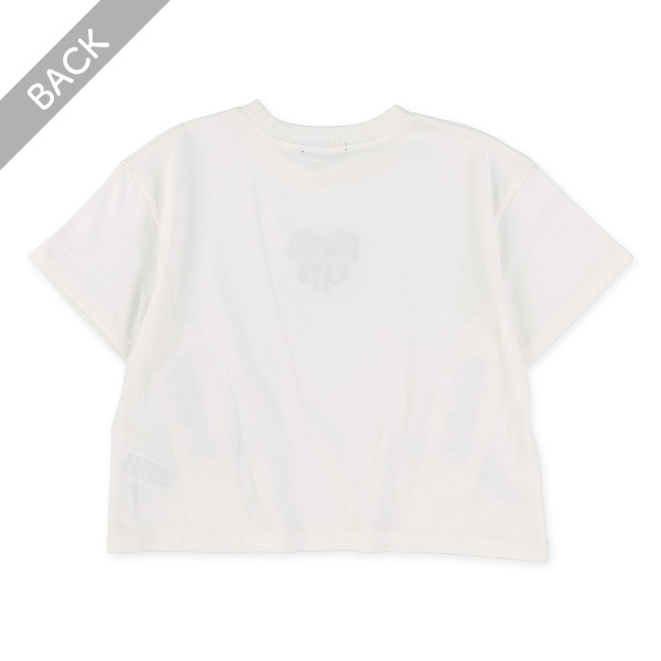 裾レースアップ半袖Tシャツ