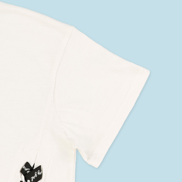 裾レースアップ半袖Tシャツ