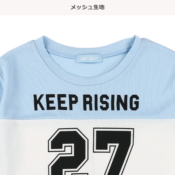 メッシュ切り替え半袖Tシャツ