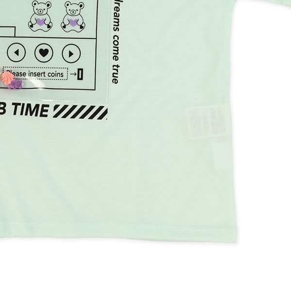 PVCチケットUFOキャッチャー半袖Tシャツ