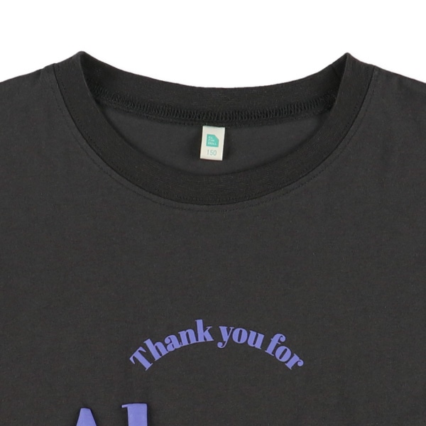 発泡ロゴクロップド半袖Tシャツ