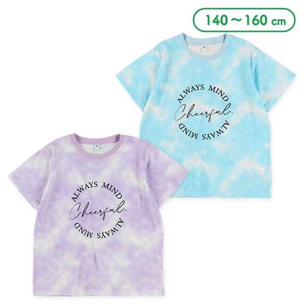 ロゴタイダイ風半袖Tシャツ