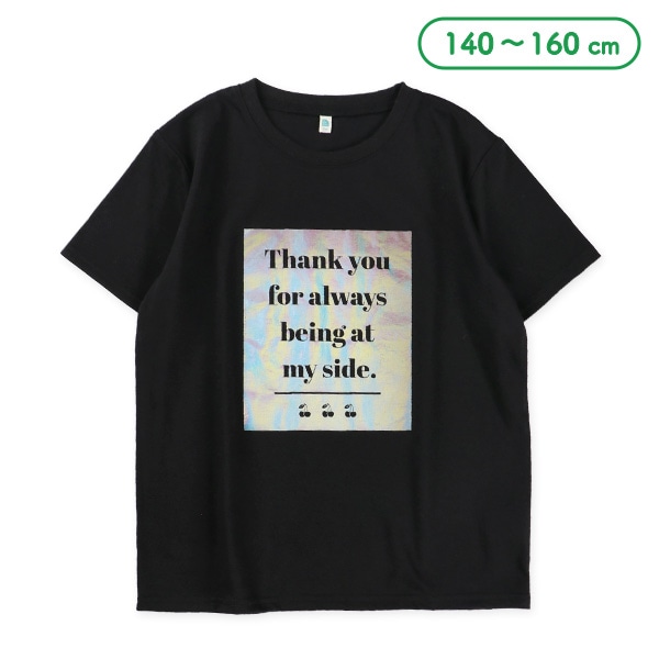 オーロラ箔プリント半袖Tシャツ