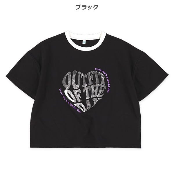 メタリックロゴ半袖Tシャツ