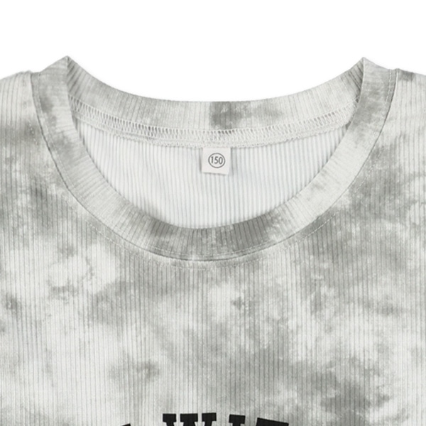 テレコむら染め風くまロゴ半袖Tシャツ