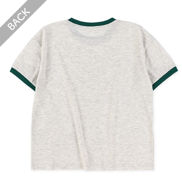 ねこ転写プリント半袖Tシャツ