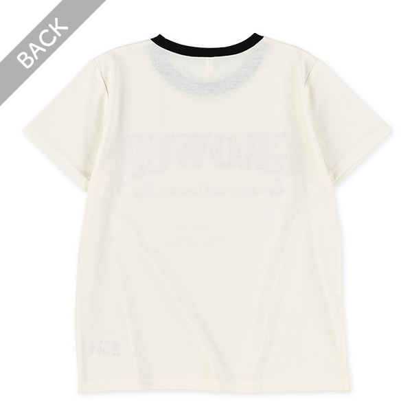 ヒョウ柄ロゴ・ハート半袖Tシャツ