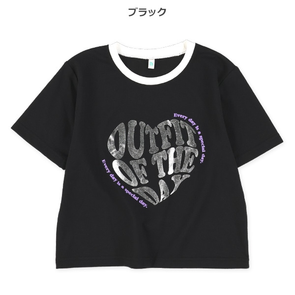 メタリックロゴ半袖Tシャツ