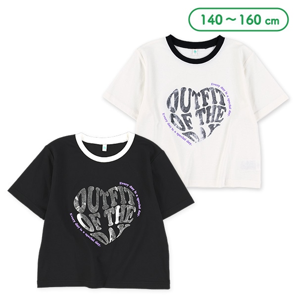 メタリックロゴ半袖Tシャツ