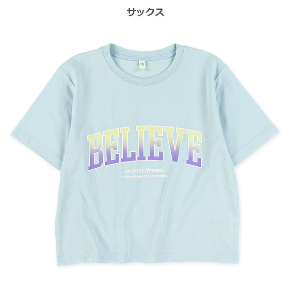 カレッジロゴクロップド半袖Tシャツ