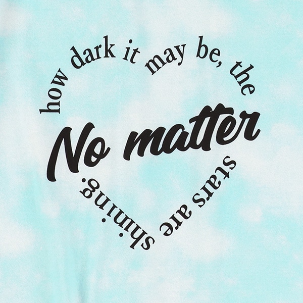 ロゴタイダイ風半袖Tシャツ