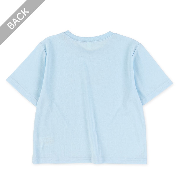 ハート・羽ラインストーン半袖Tシャツ